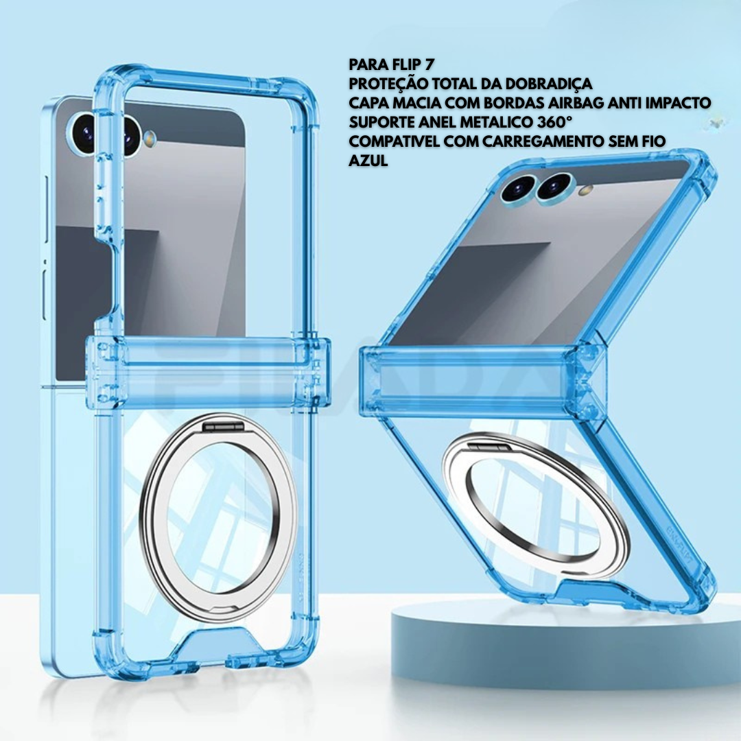 Salv Case Ring Cristal - Exclusivo Z Flip 7