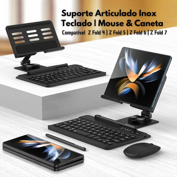 Kit Suporte Inox Premium 360° Z Fold